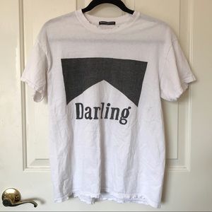 White Brandy Melville “Darling” Tee